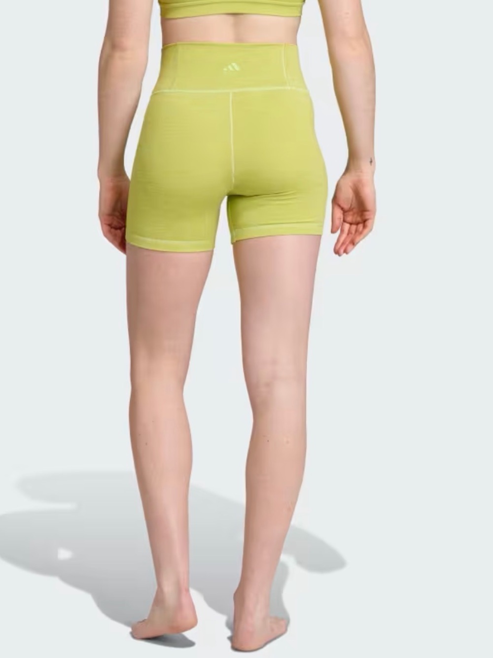adidas Women’s High-Rise Bike Shorts - Lime